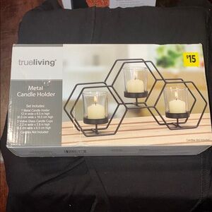 Elegant Black Candle Holder Wall Decor